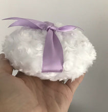 Load image into Gallery viewer, Large dusting powder puff pouf applicator Lavender Purple - MerryBath.com
